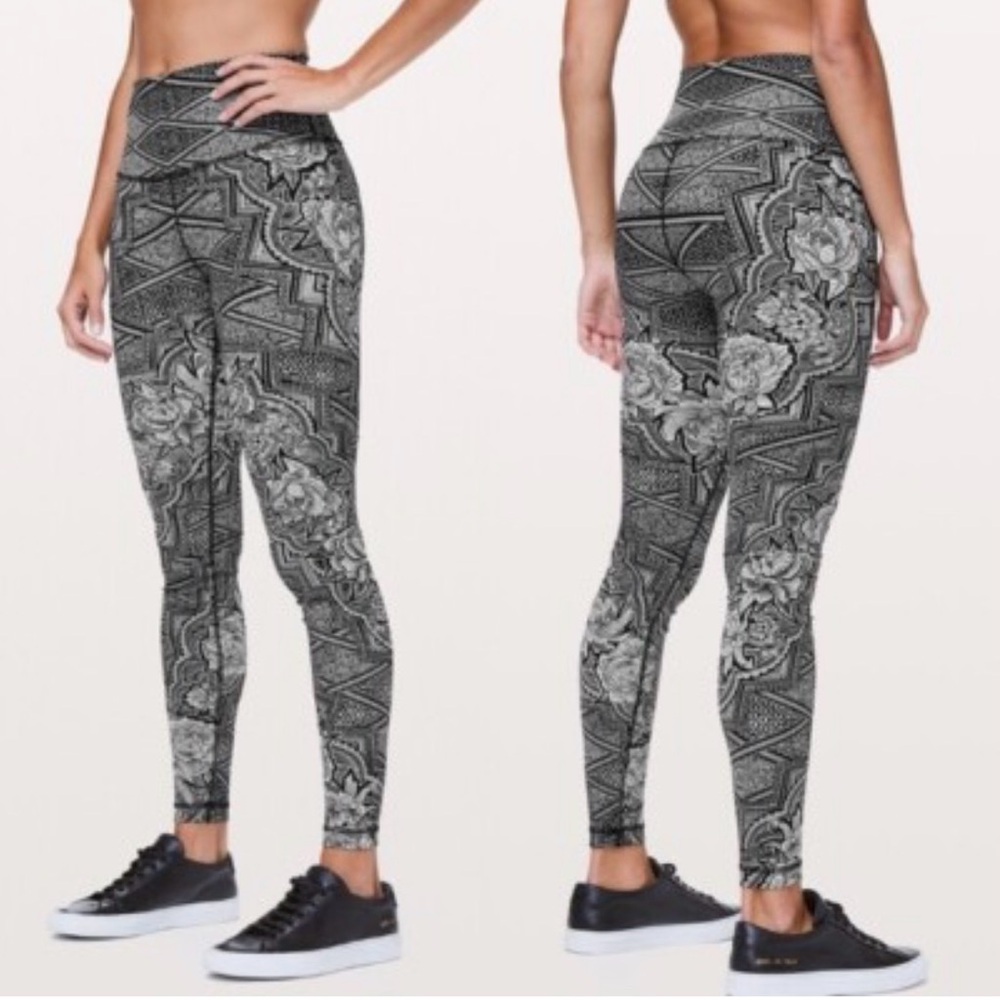 Lululemon Athletica Wunder Under High Rise Full Length Tight Size 4 Inked Ice
